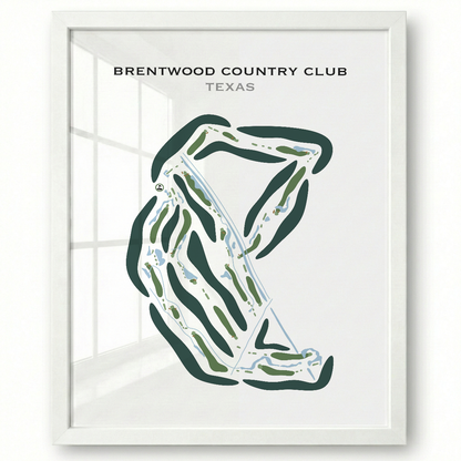 Brentwood Country Club, Texas - Printed Golf Courses