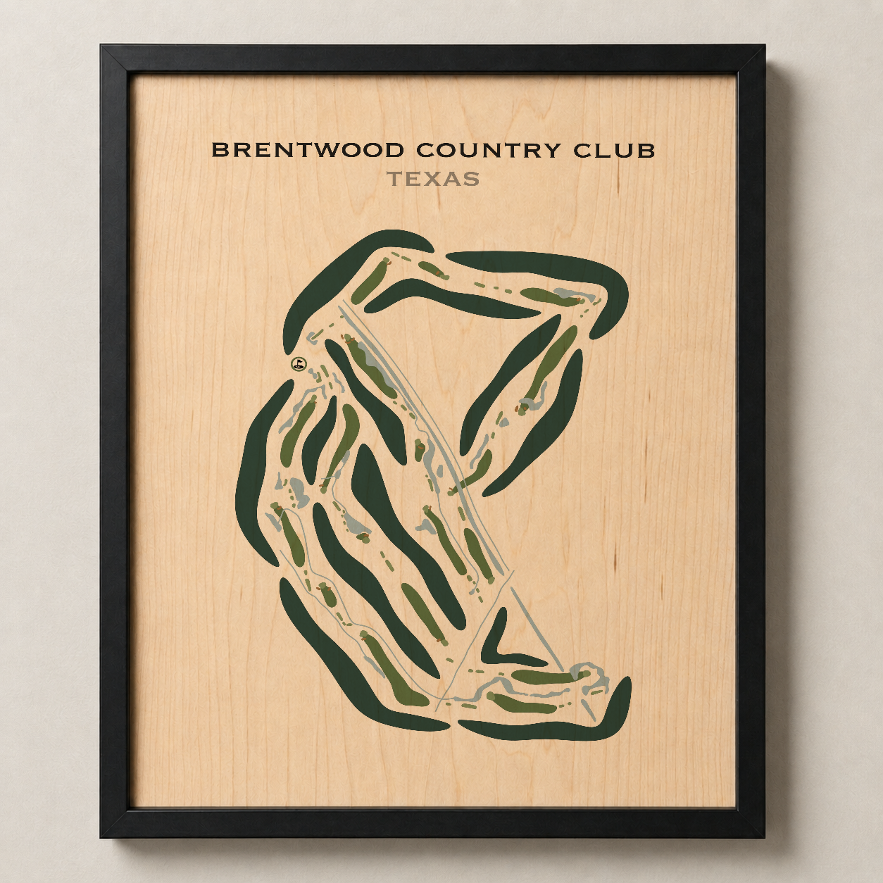 Brentwood Country Club, Texas - Printed Golf Courses