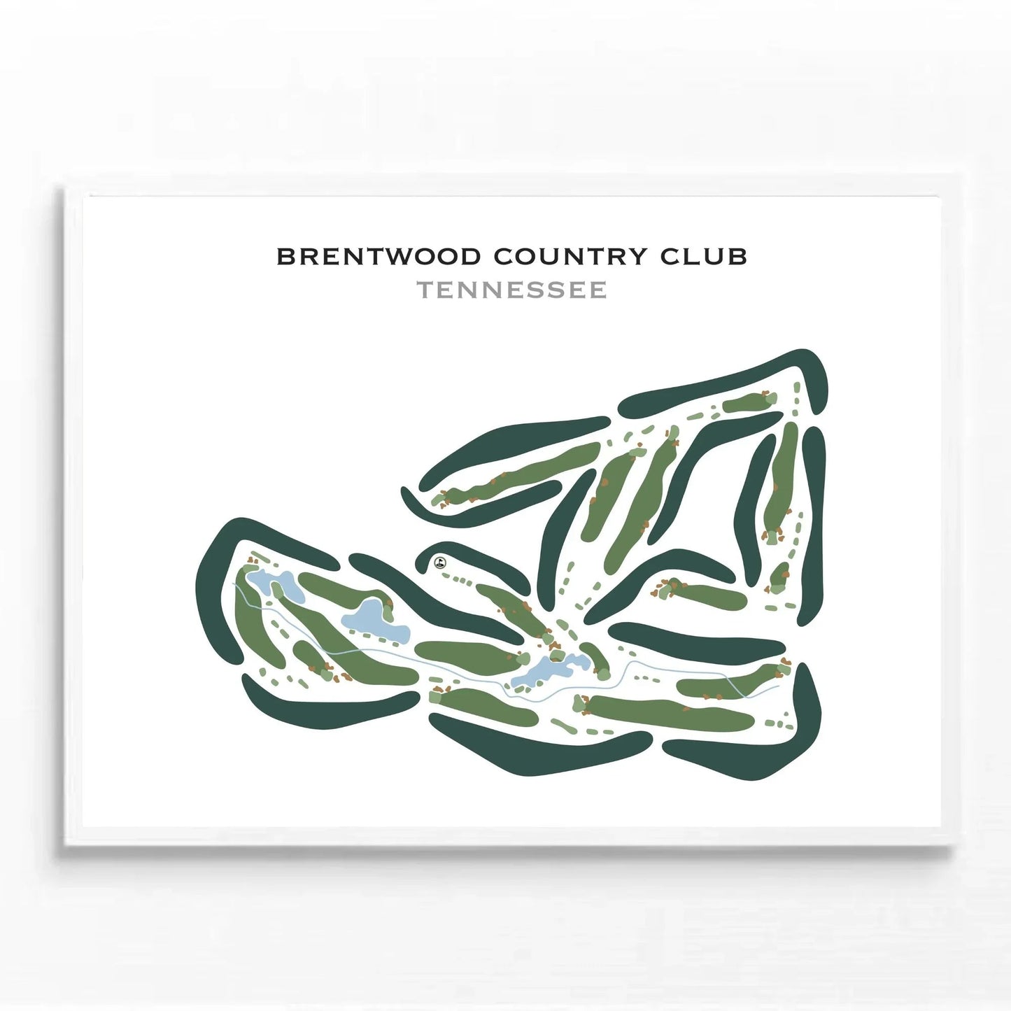 Brentwood Country Club, Tennessee - Printed Golf Courses