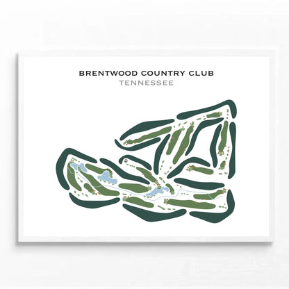 Brentwood Country Club, Tennessee - Printed Golf Courses