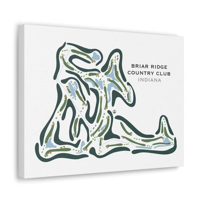 Briar Ridge Country Club, Indiana - Printed Golf Courses