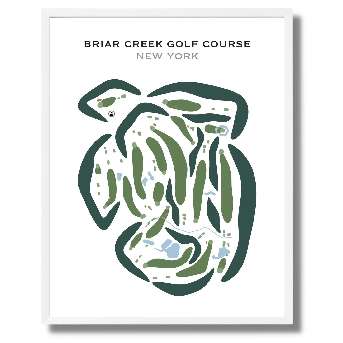 Briar Creek Golf Course, New York - Printed Golf Courses