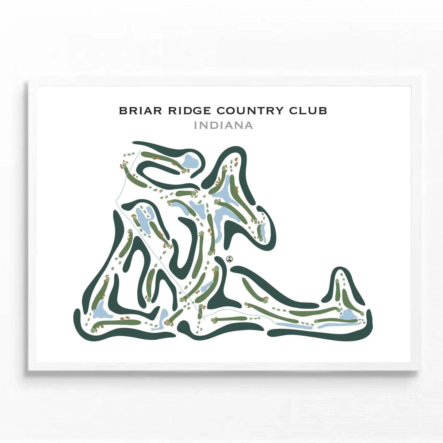 Briar Ridge Country Club, Indiana - Printed Golf Courses