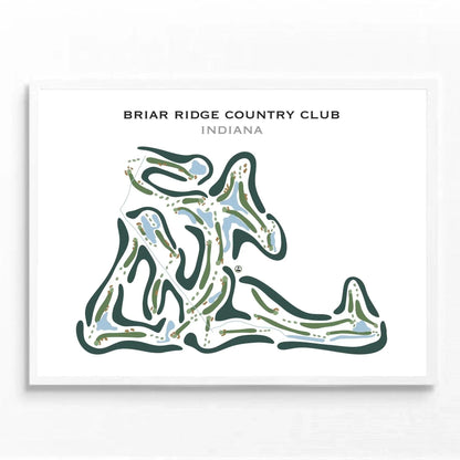 Briar Ridge Country Club, Indiana - Printed Golf Courses