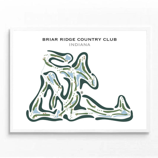 Briar Ridge Country Club, Indiana - Printed Golf Courses