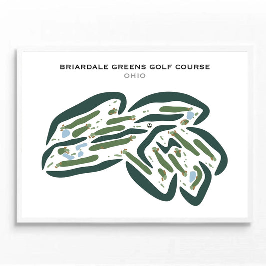 Briardale Greens Golf Course, Ohio - Printed Golf Courses