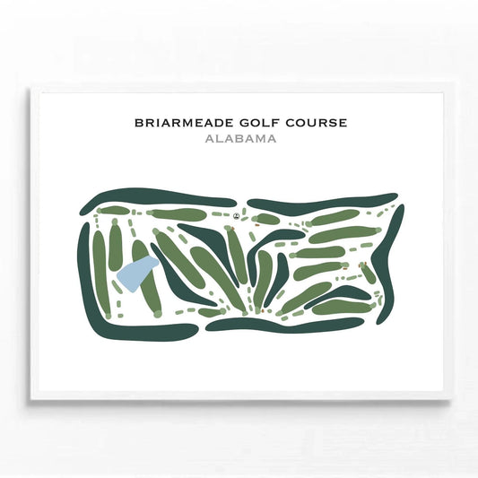 Briarmeade Golf Course, Alabama - Printed Golf Course
