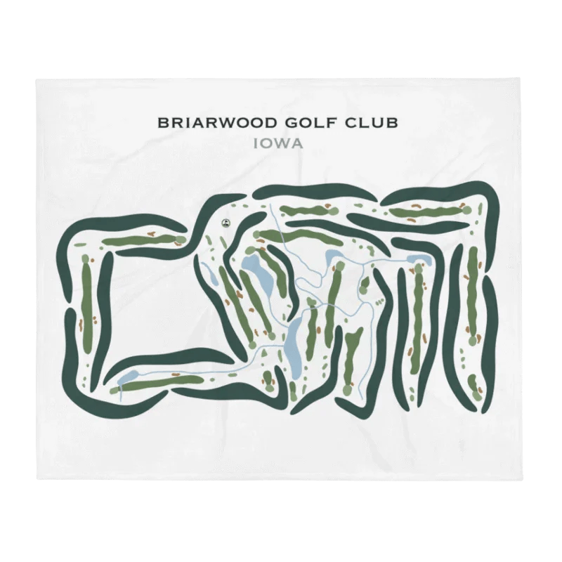 Briarwood Golf Club, Iowa - Printed Golf Courses