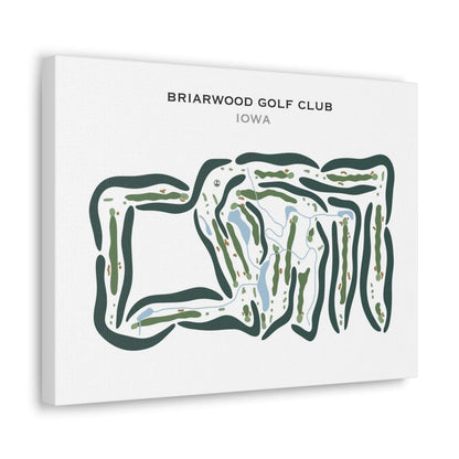 Briarwood Golf Club, Iowa - Printed Golf Courses