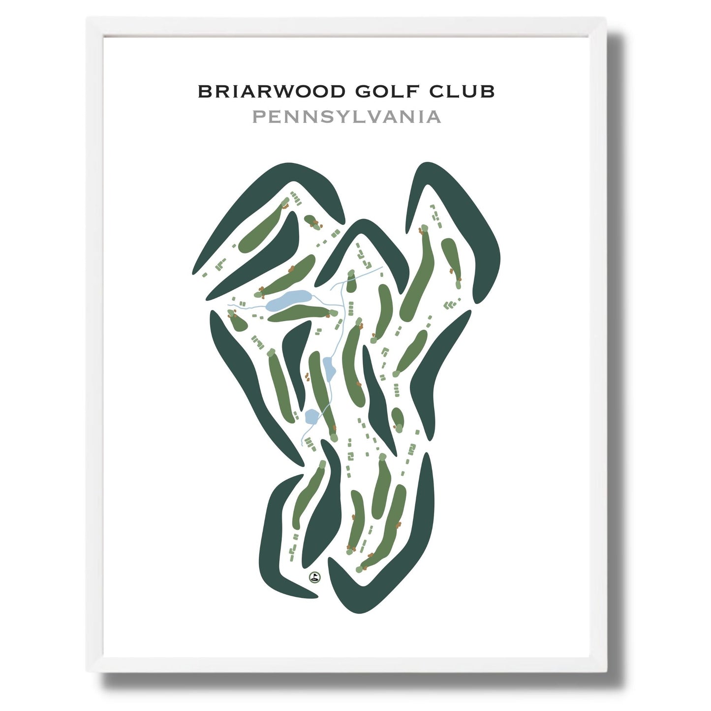 Briarwood Golf Club, Pennsylvania - Printed Golf Courses