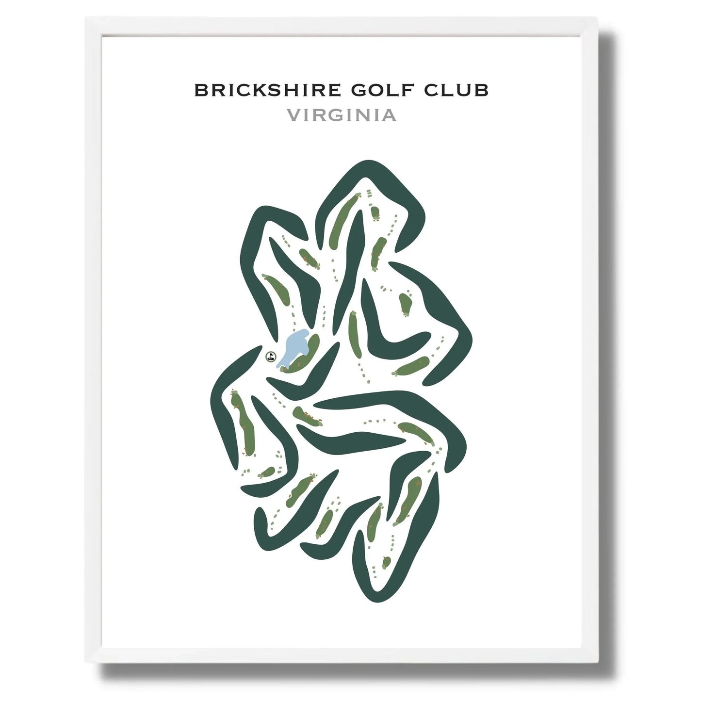 Brickshire Golf Club, Virginia - Printed Golf Courses
