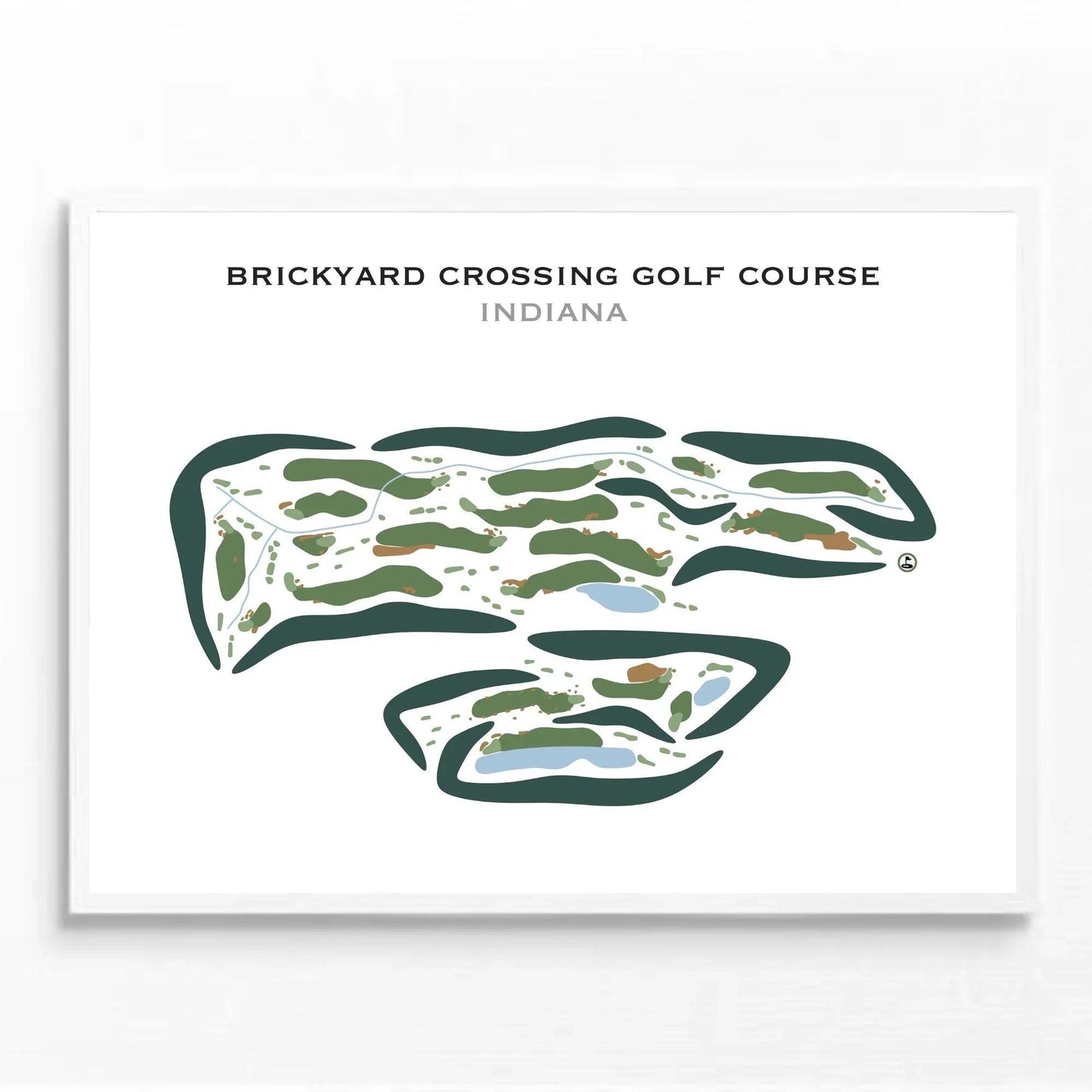 Brickyard Crossing, Indiana - Printed Golf Courses
