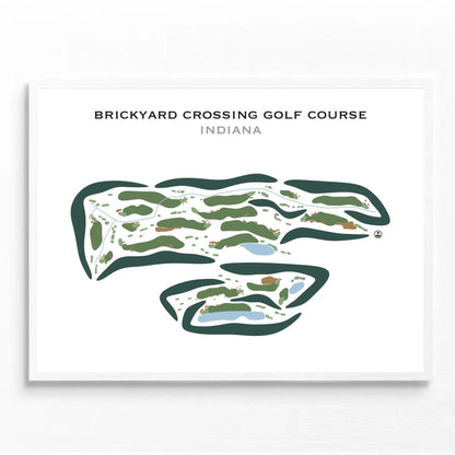 Brickyard Crossing, Indiana - Printed Golf Courses