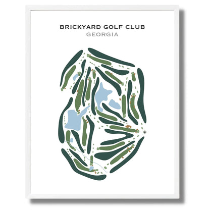 Brickyard Golf Club, Georgia - Printed Golf Course