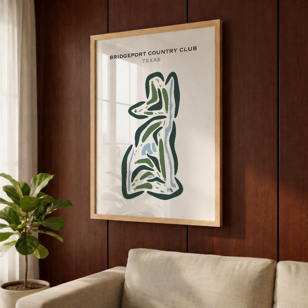Bridgeport Country Club, Texas - Printed Golf Courses