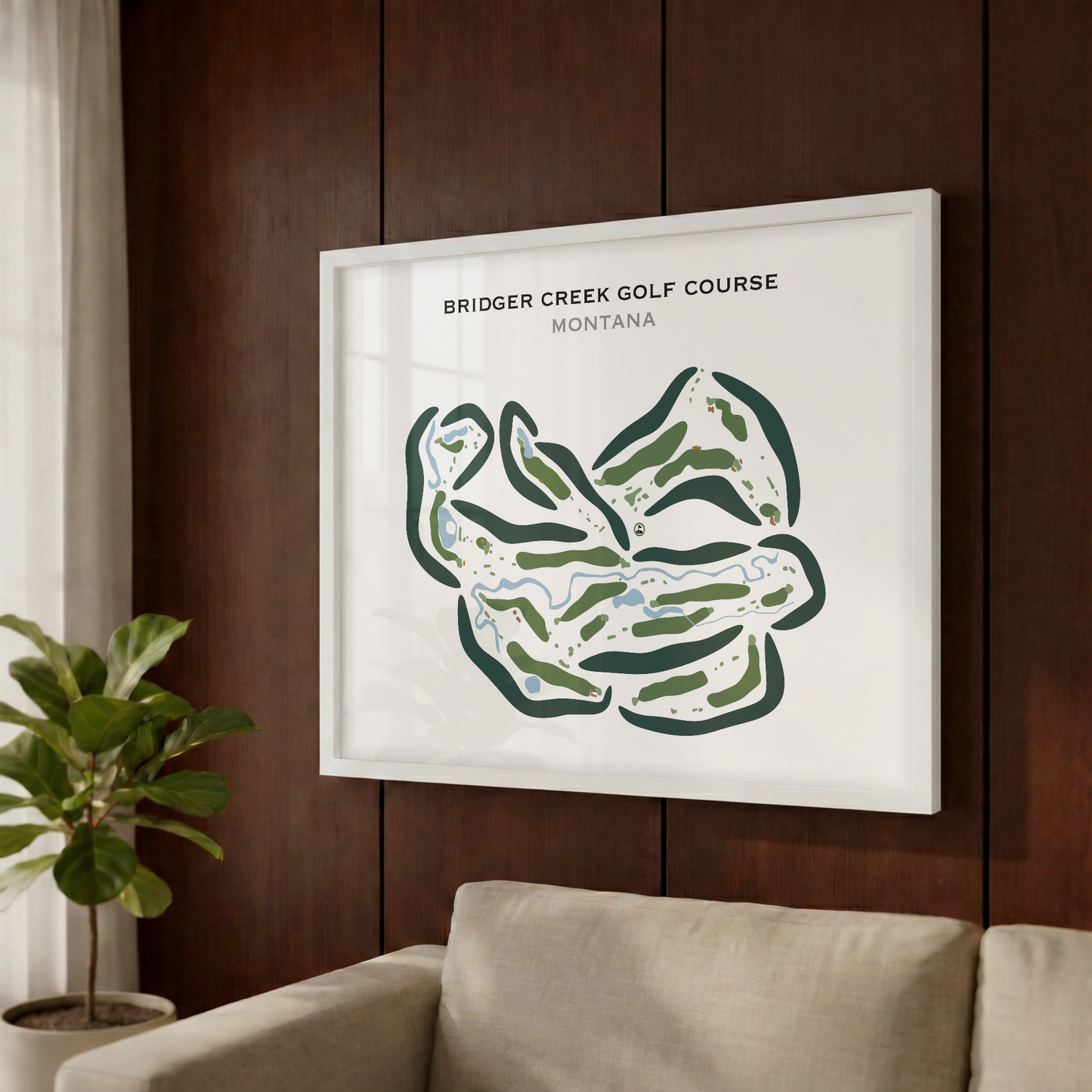 Bridger Creek Golf Course, Montana - Printed Golf Courses