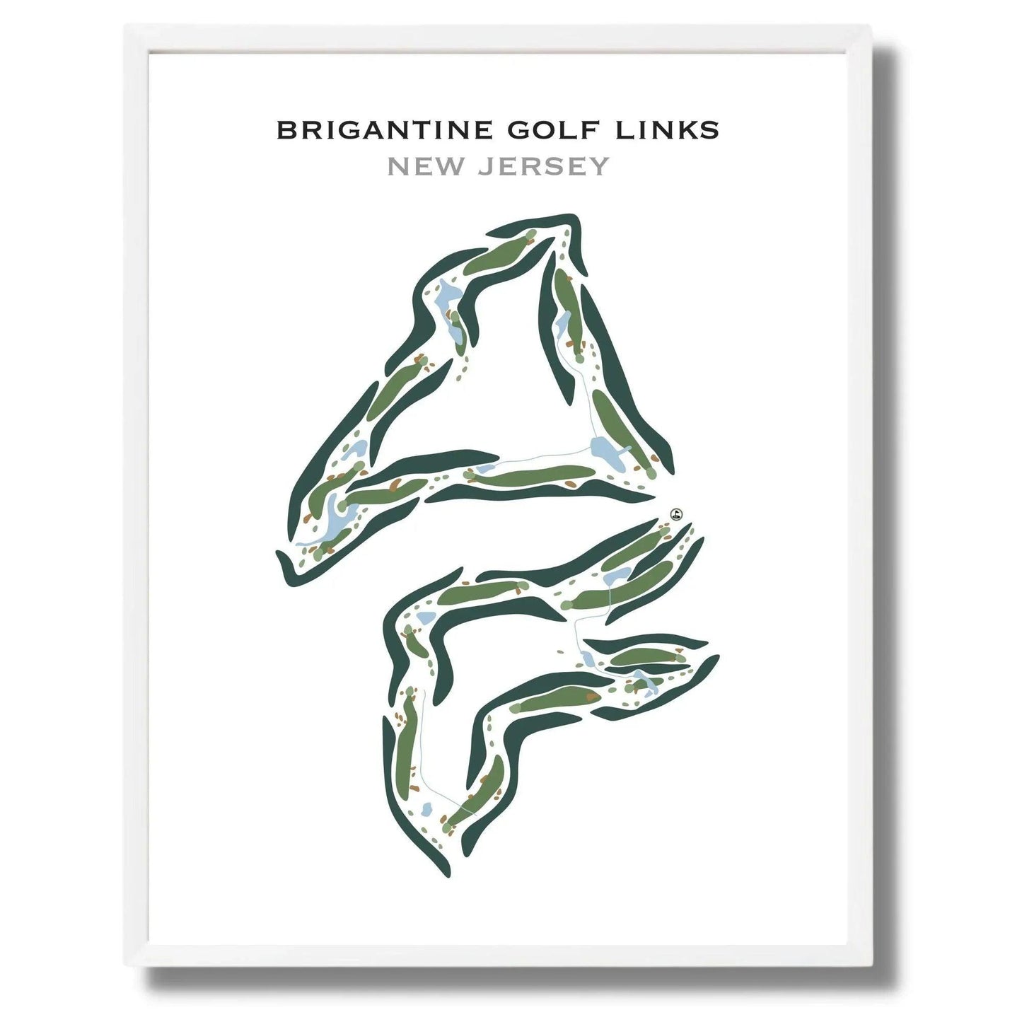 Brigantine Golf Links, New Jersey - Printed Golf Courses