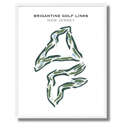 Brigantine Golf Links, New Jersey - Printed Golf Courses