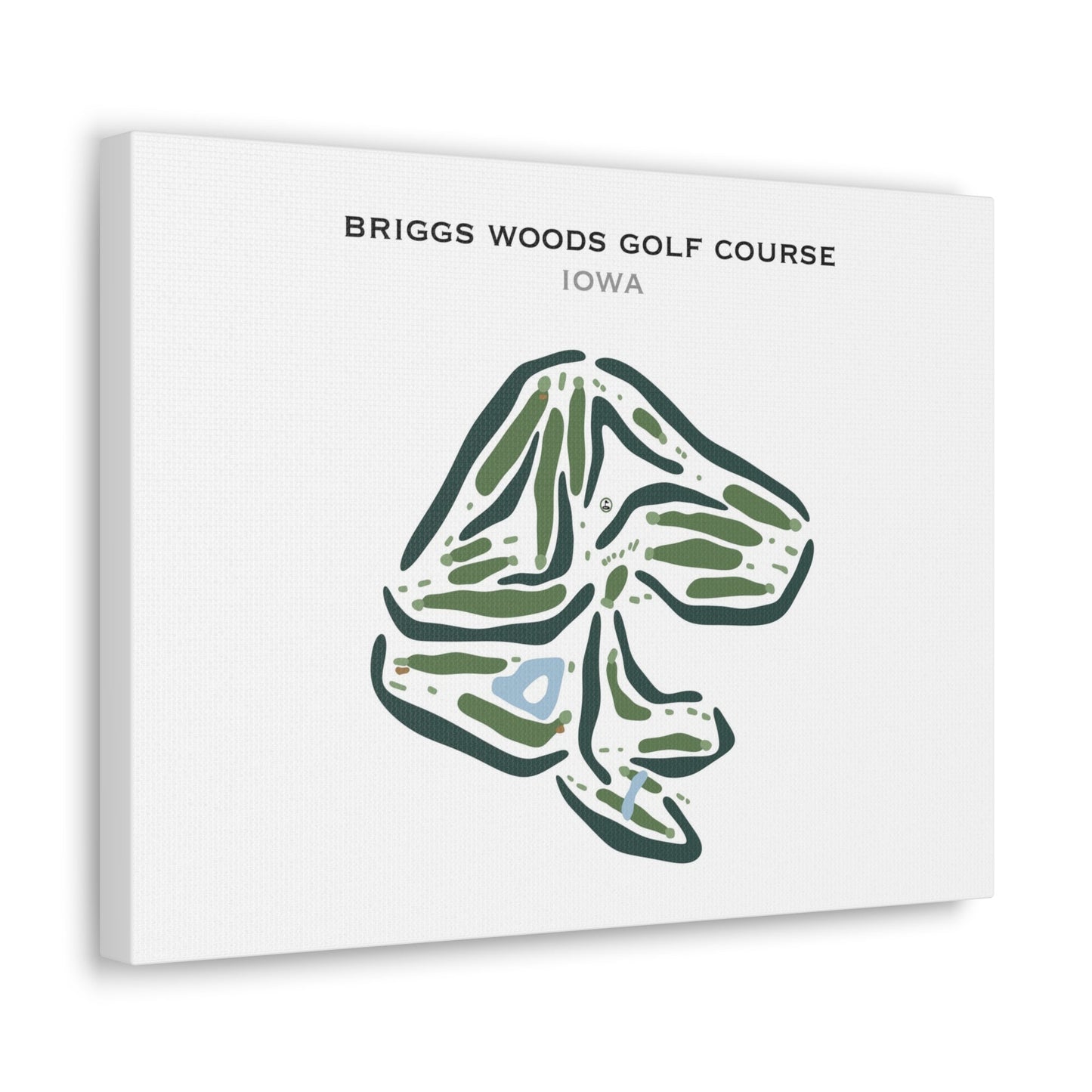 Briggs Woods Golf Course, Iowa - Printed Golf Courses