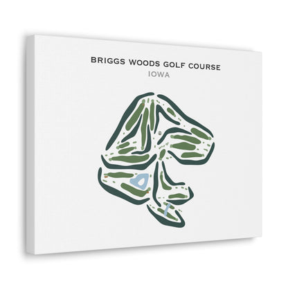 Briggs Woods Golf Course, Iowa - Printed Golf Courses