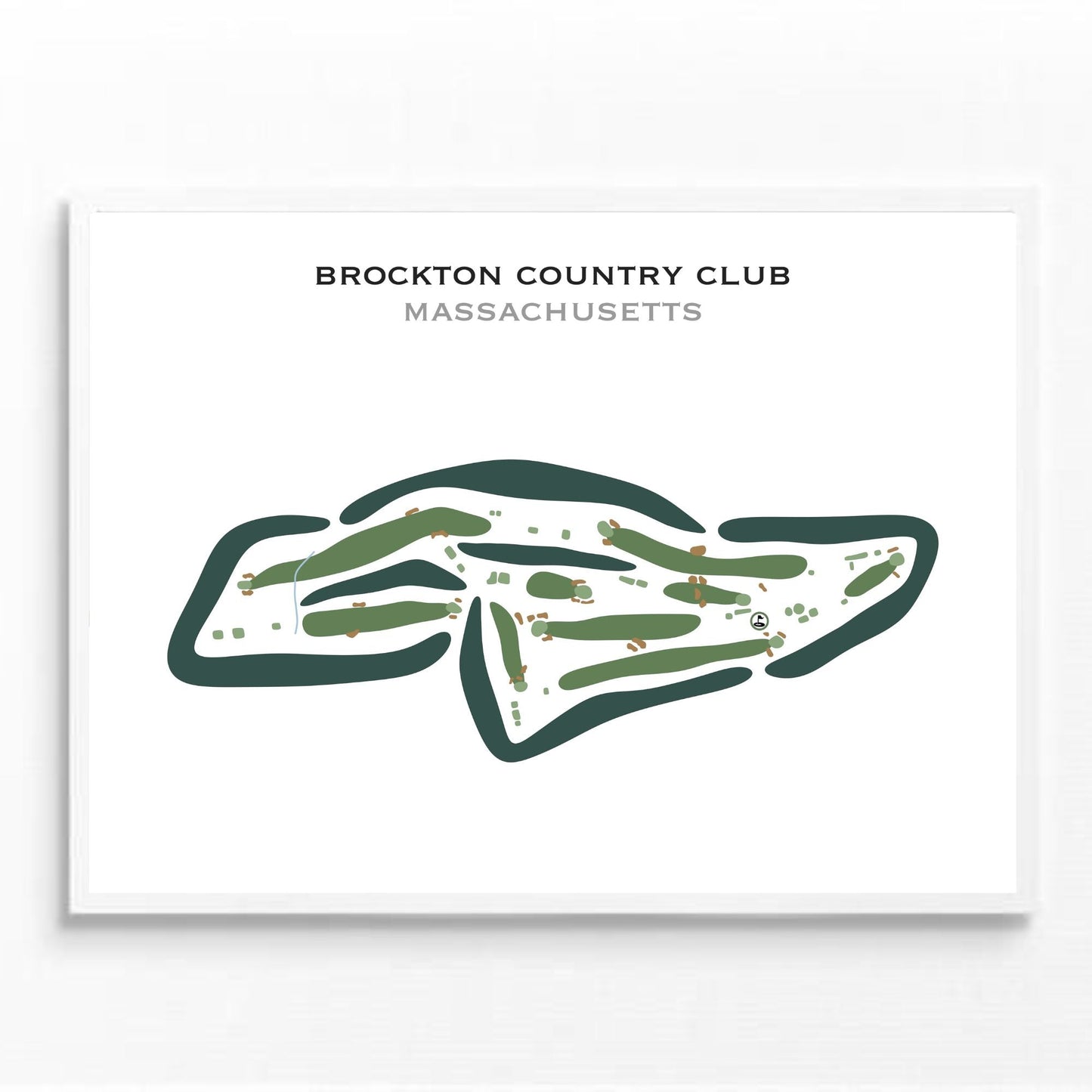 Brockton Country Club, Massachusetts - Printed Golf Courses