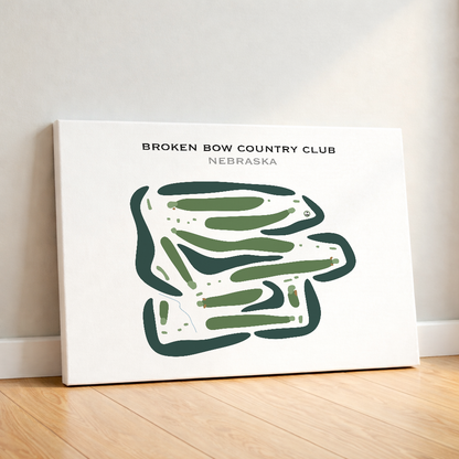 Broken Bow Country Club, Nebraska - Printed Golf Courses