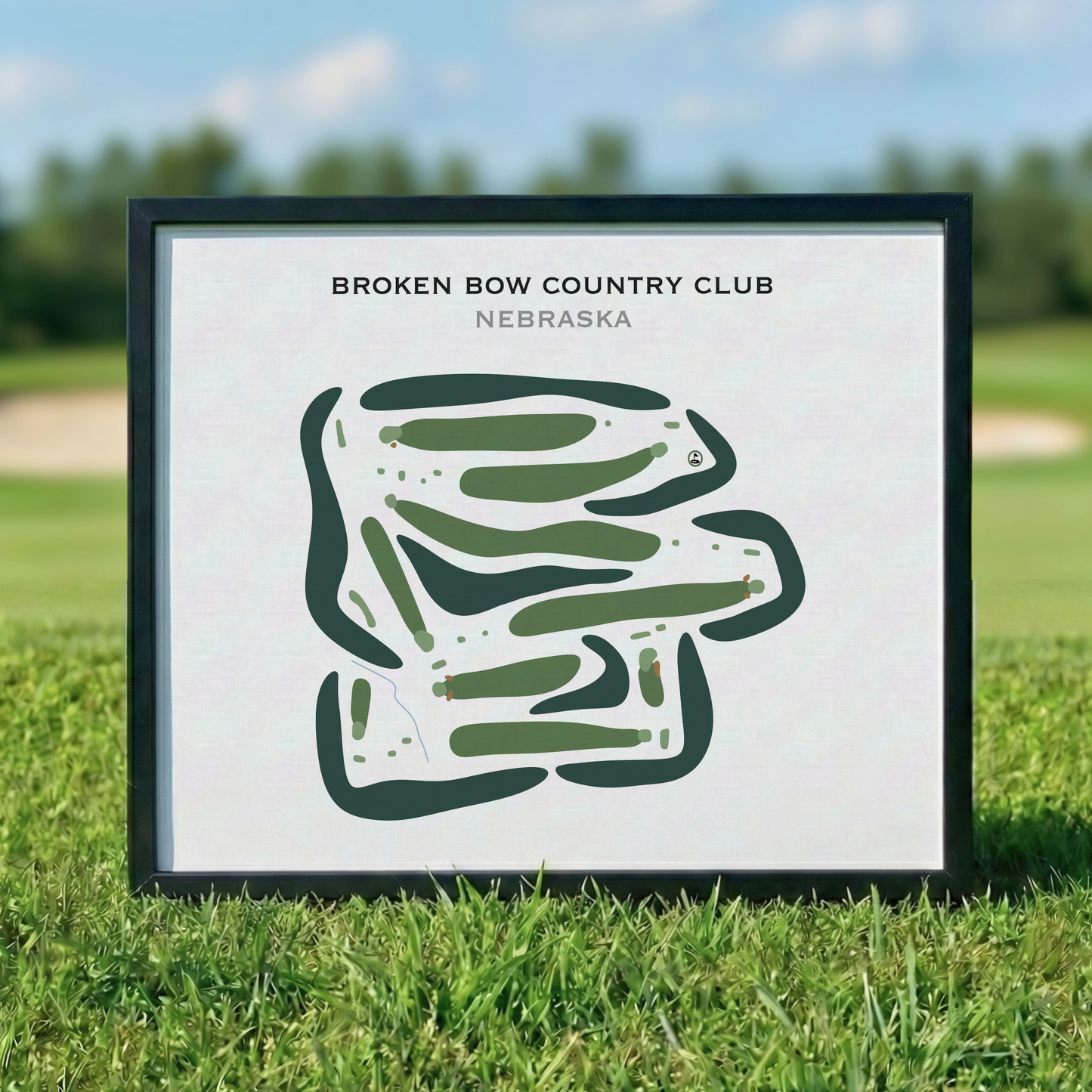 Broken Bow Country Club, Nebraska - Printed Golf Courses
