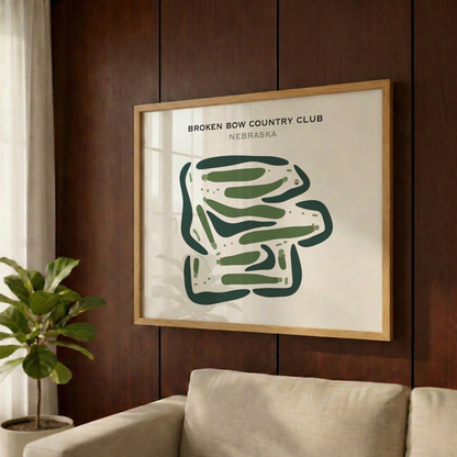 Broken Bow Country Club, Nebraska - Printed Golf Courses