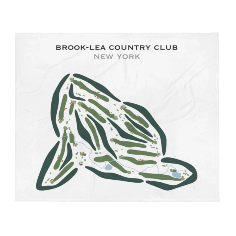 Brook-Lea Country Club, New York - Printed Golf Course
