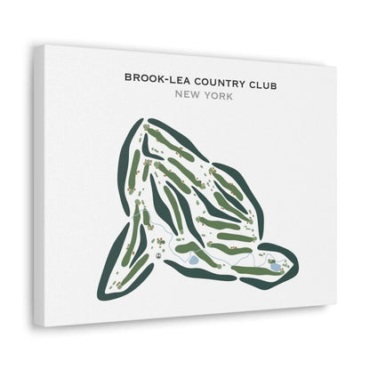Brook-Lea Country Club, New York - Printed Golf Course