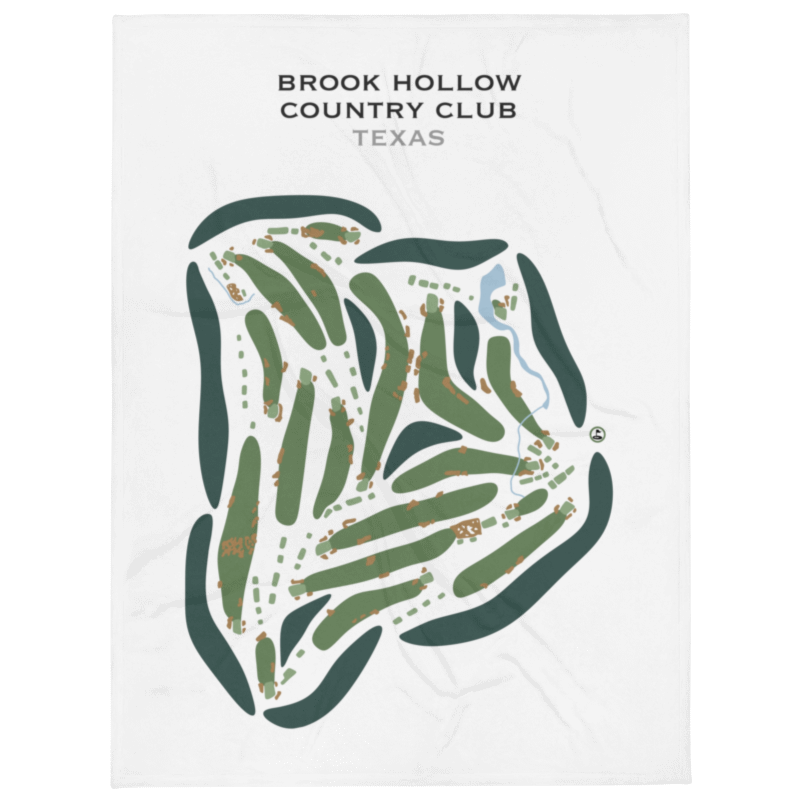 Brook Hollow Country Club, Texas - Printed Golf Courses