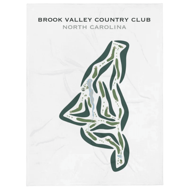 Brook Valley Country Club, Greenville, North Carolina - Printed Golf Courses