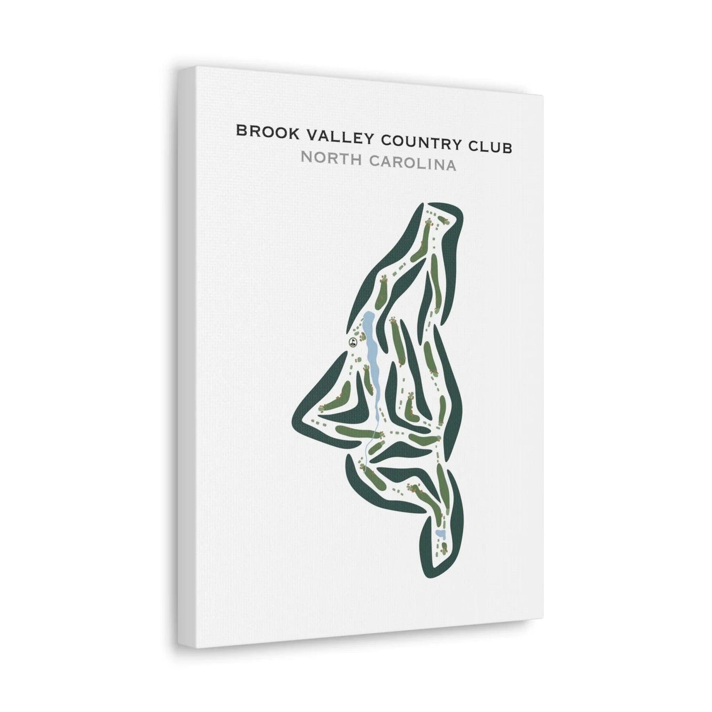 Brook Valley Country Club, Greenville, North Carolina - Printed Golf Courses