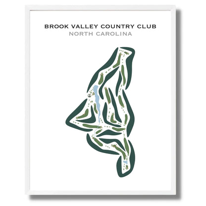 Brook Valley Country Club, Greenville, North Carolina - Printed Golf Courses