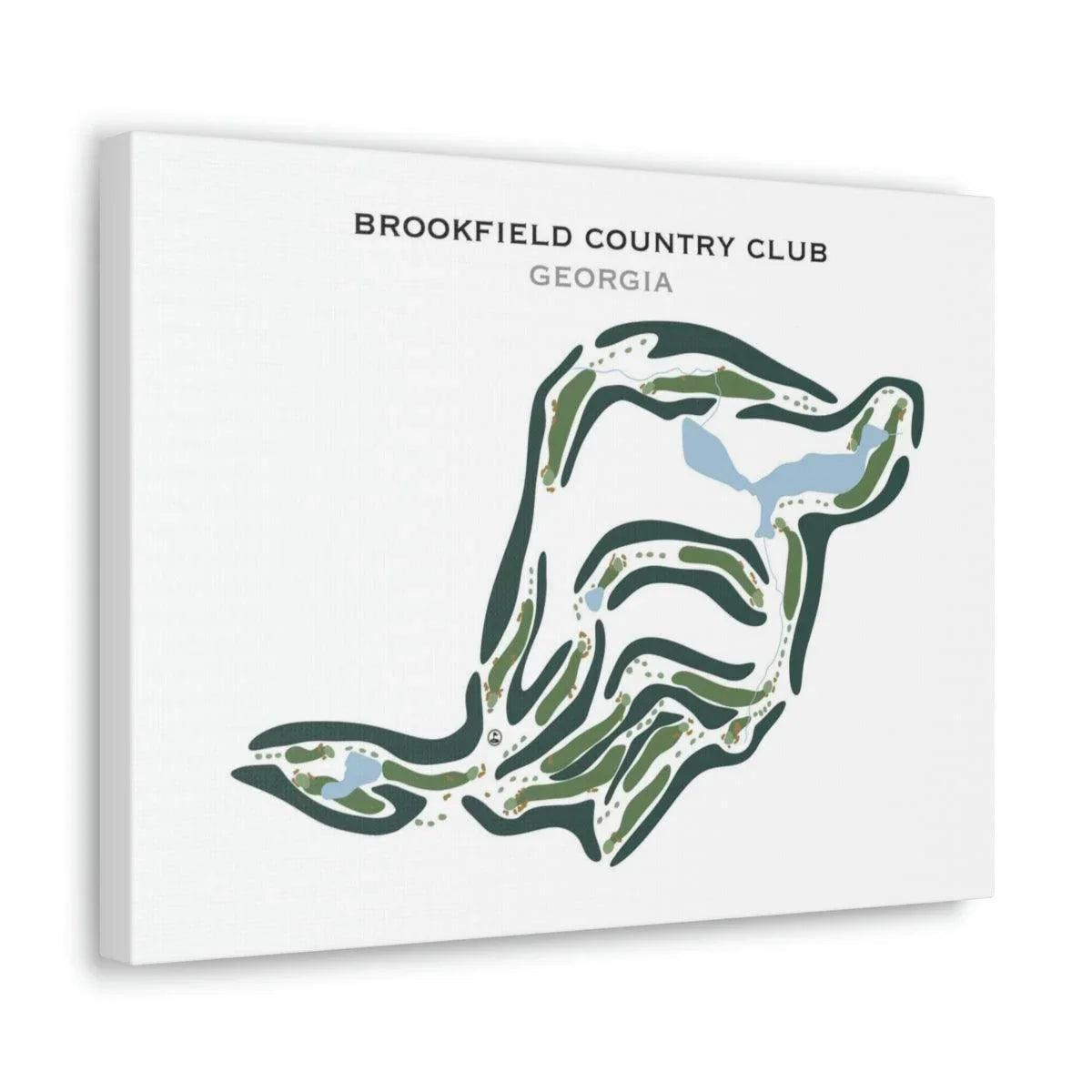 Brookfield Country Club, Georgia - Printed Golf Courses