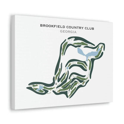 Brookfield Country Club, Georgia - Printed Golf Courses