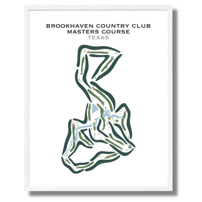 Brookhaven Country Club - Masters Course, Texas - Printed Golf Courses