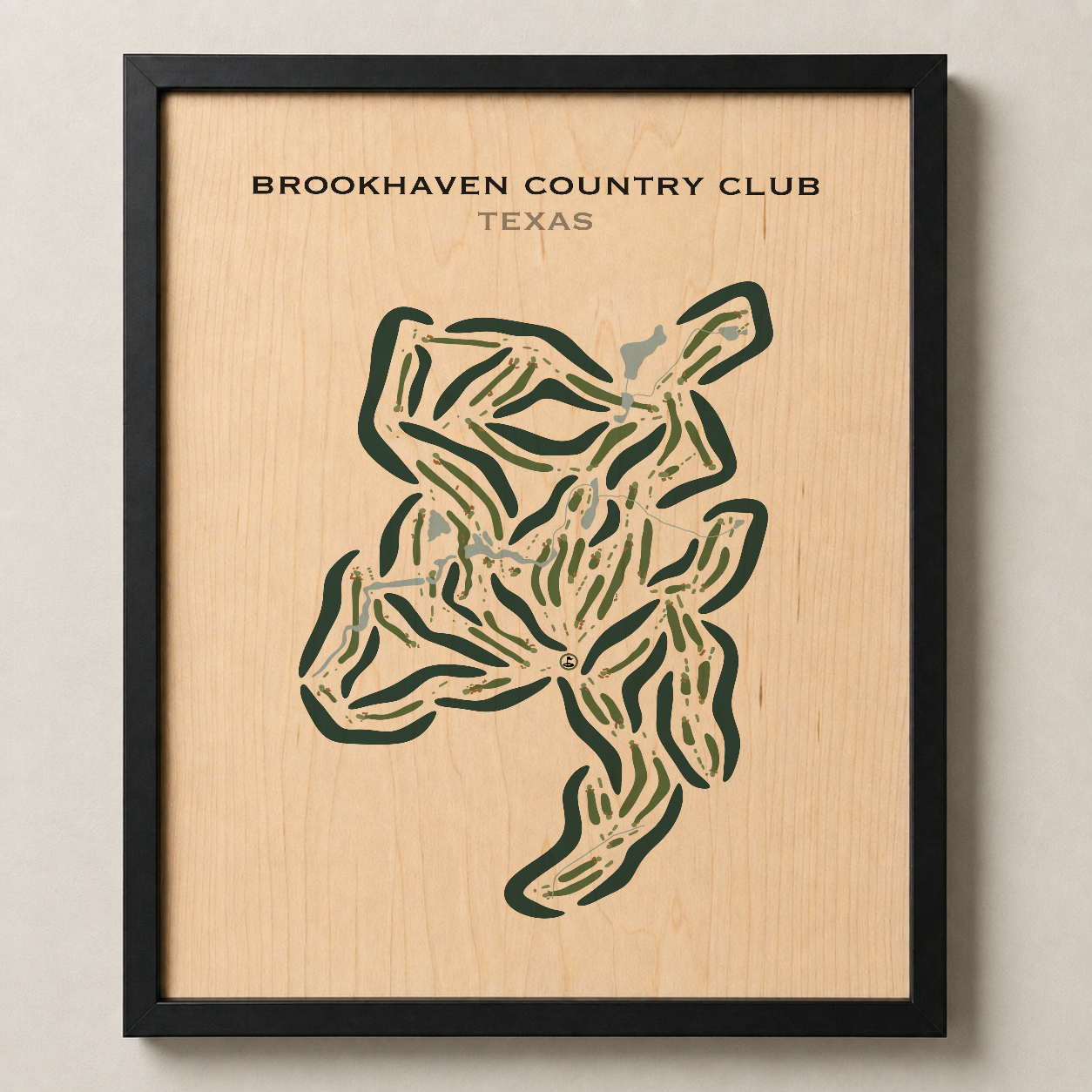 Brookhaven Country Club, Texas - Printed Golf Courses