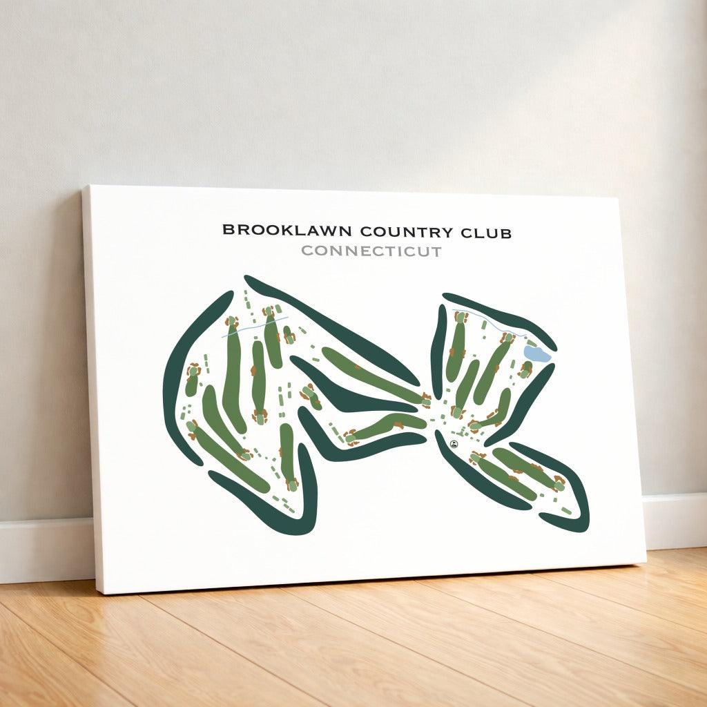 Brooklawn Country Club, Connecticut - Printed Golf Courses
