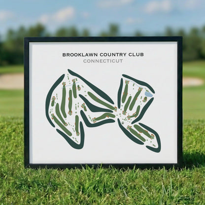 Brooklawn Country Club, Connecticut - Printed Golf Courses