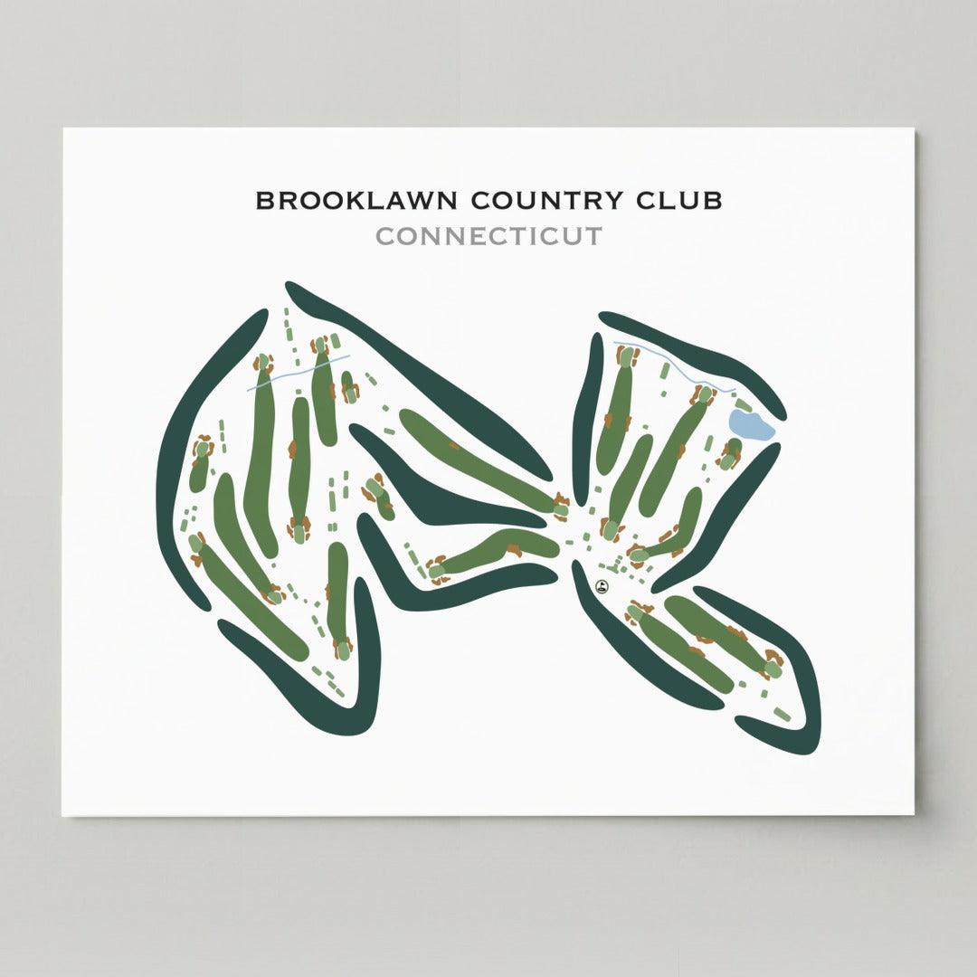 Brooklawn Country Club, Connecticut - Printed Golf Courses