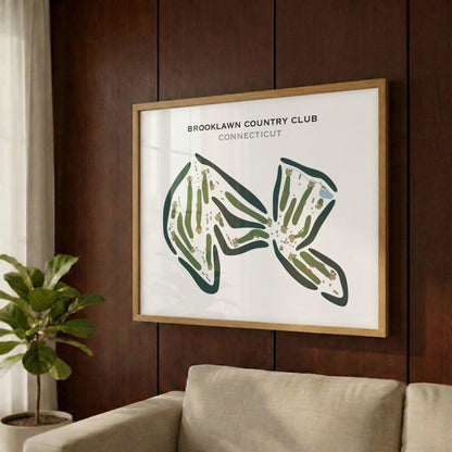 Brooklawn Country Club, Connecticut - Printed Golf Courses