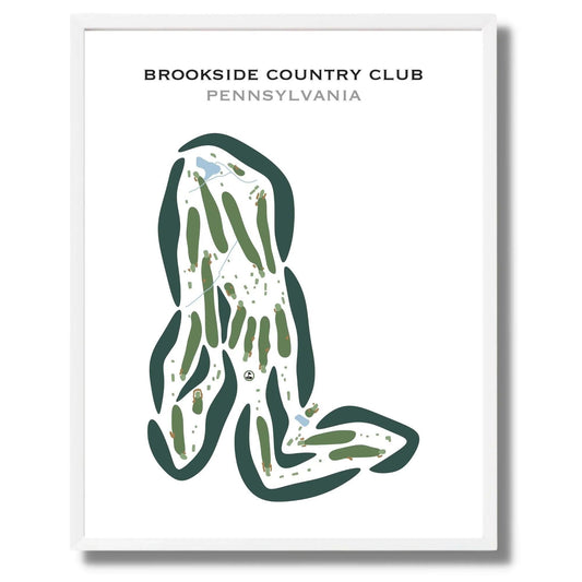 Brookside Country Club, Pottstown, Pennsylvania - Printed Golf Courses