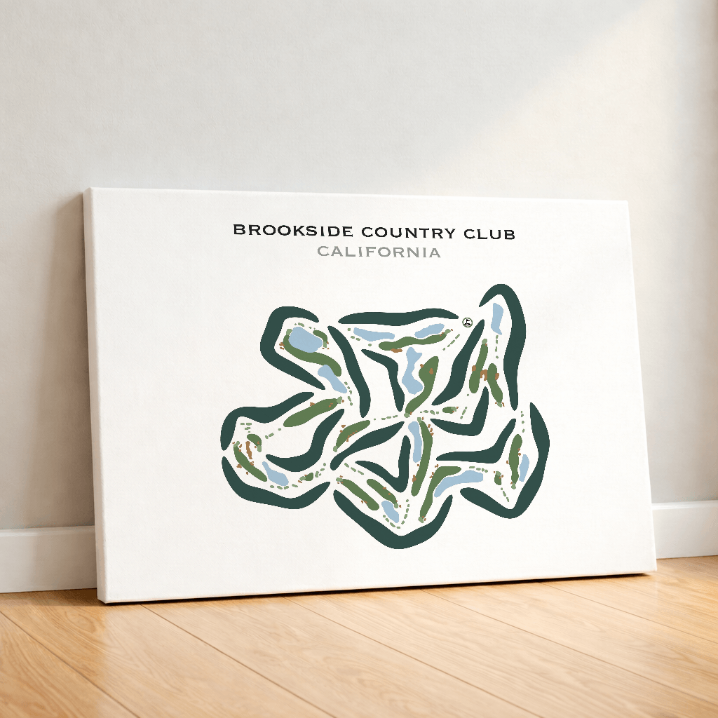 Brookside Country Club, California - Printed Golf Course