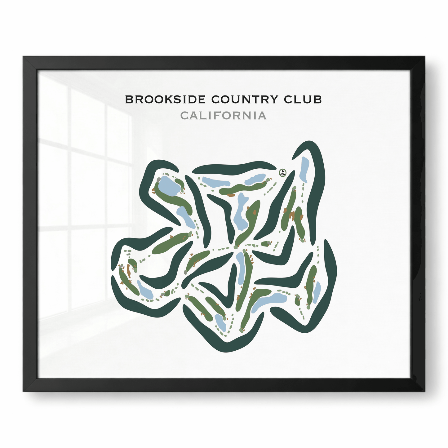Brookside Country Club, California - Printed Golf Course