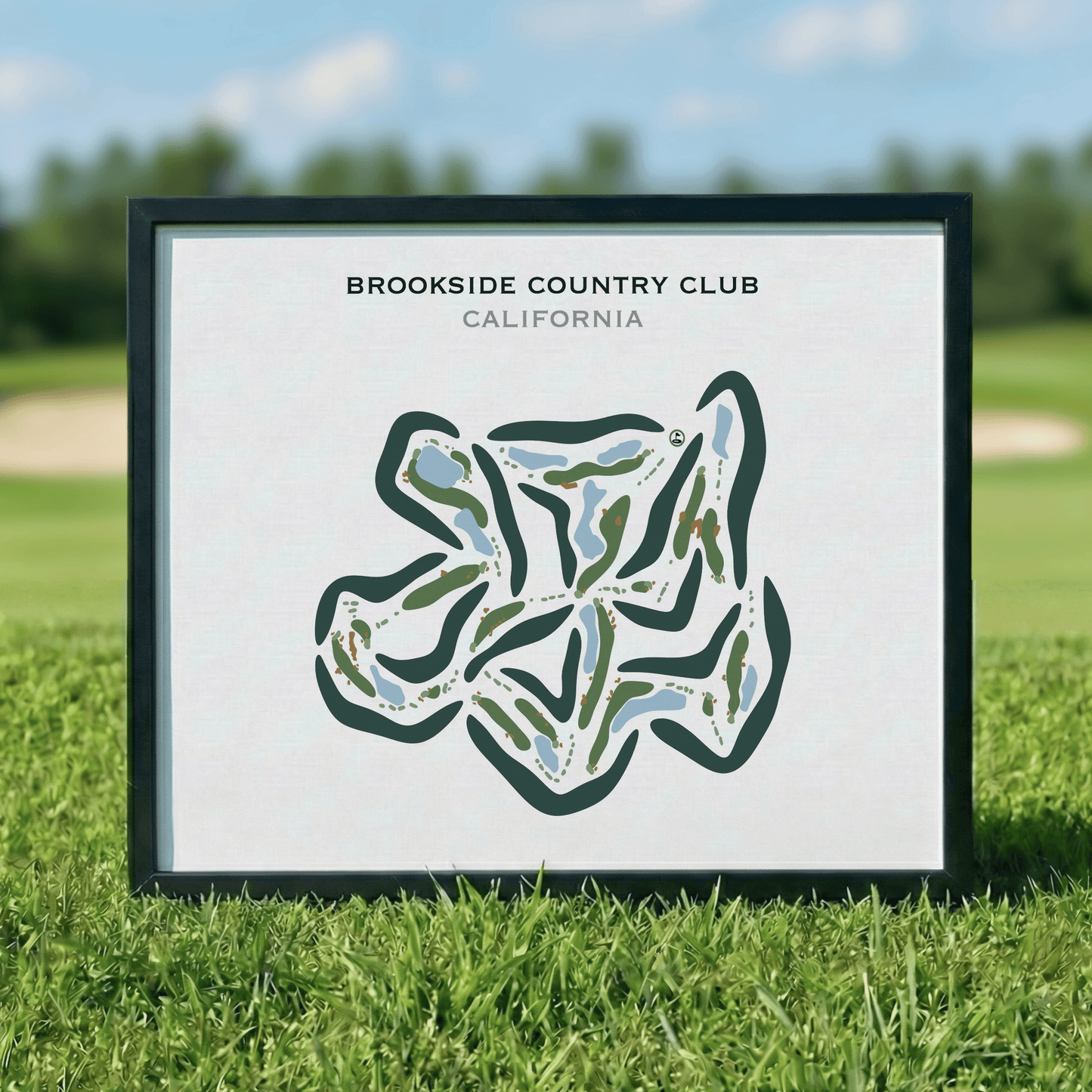 Brookside Country Club, California - Printed Golf Course