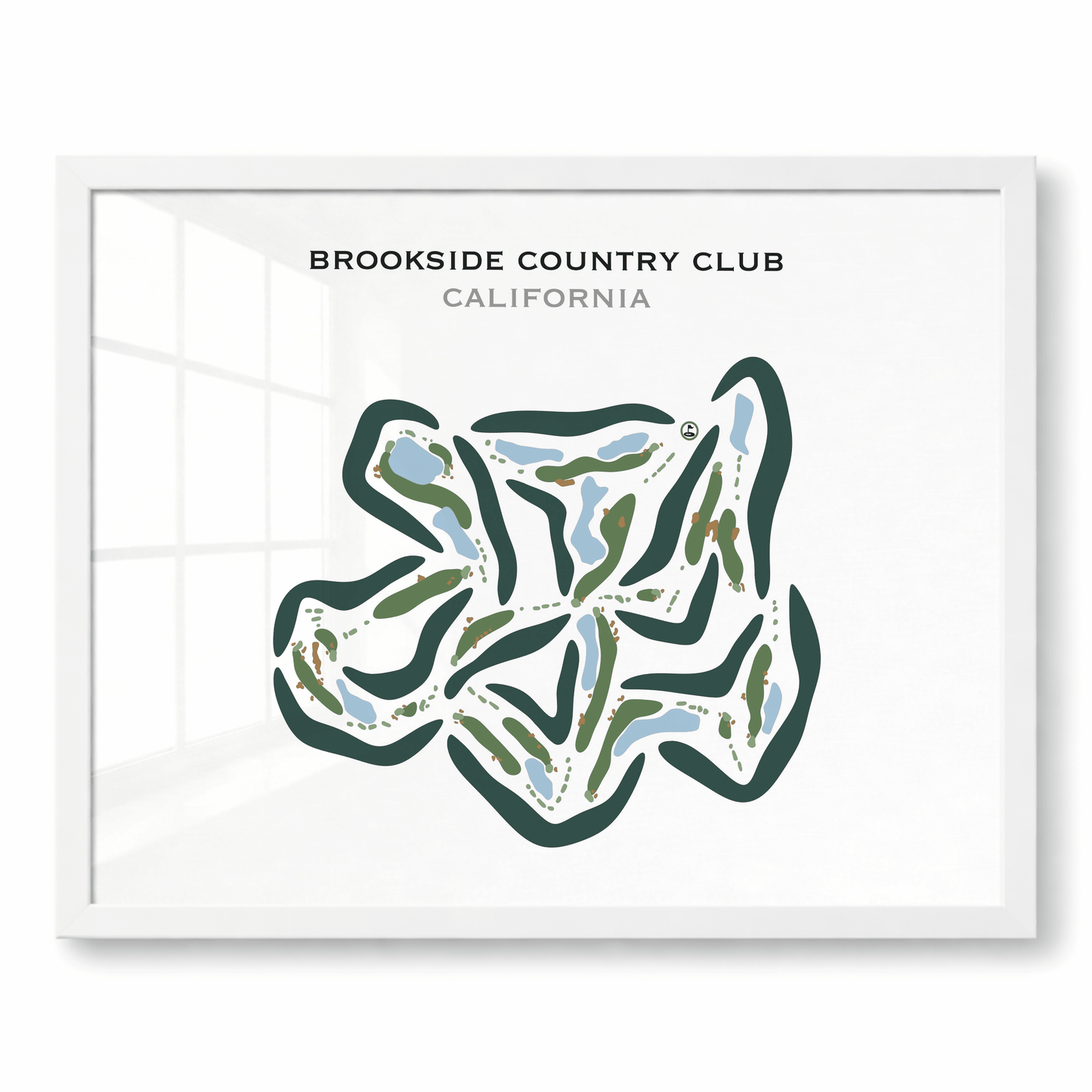 Brookside Country Club, California - Printed Golf Course