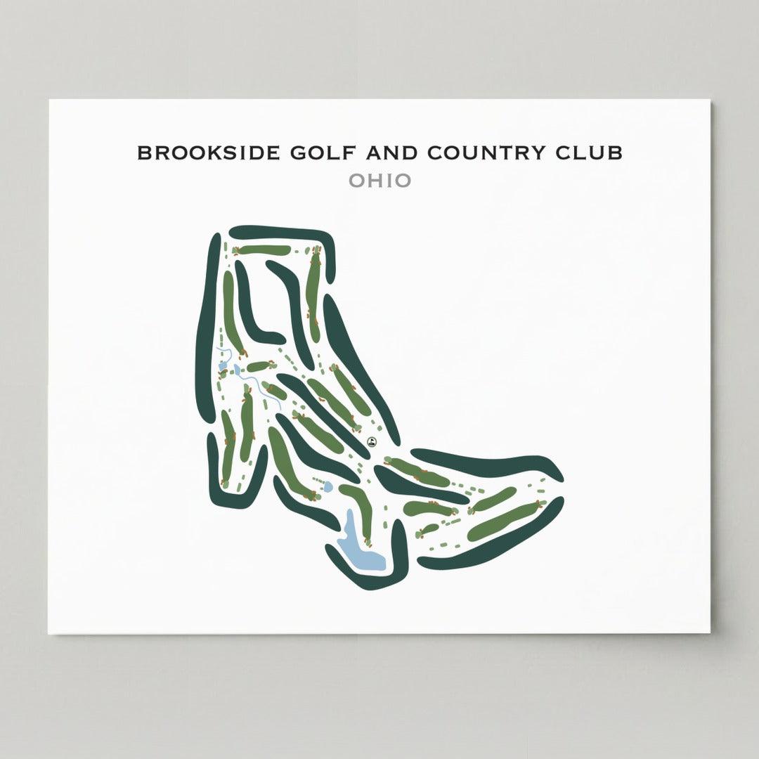 Brookside Golf & Country Club, Ohio - Printed Golf Courses