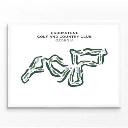 Brookstone Golf & Country Club, Georgia - Printed Golf Course