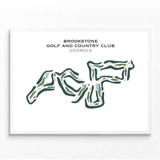 Brookstone Golf & Country Club, Georgia - Printed Golf Course